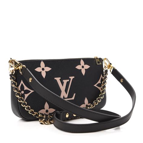 black lv pochette|Lv monogram pochette.